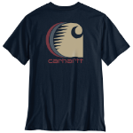 Picture of Carhartt 107436 Mens Irvine Relaxed C Logo T-Shirt