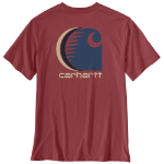 Picture of Carhartt 107436 Mens Irvine Relaxed C Logo T-Shirt