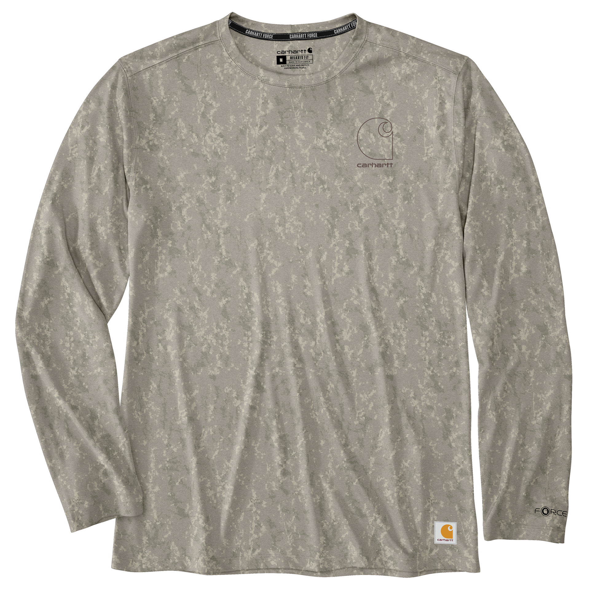 Picture of Carhartt 107500 Mens Force Sun Defender™ Relaxed Print LS T-Shirt