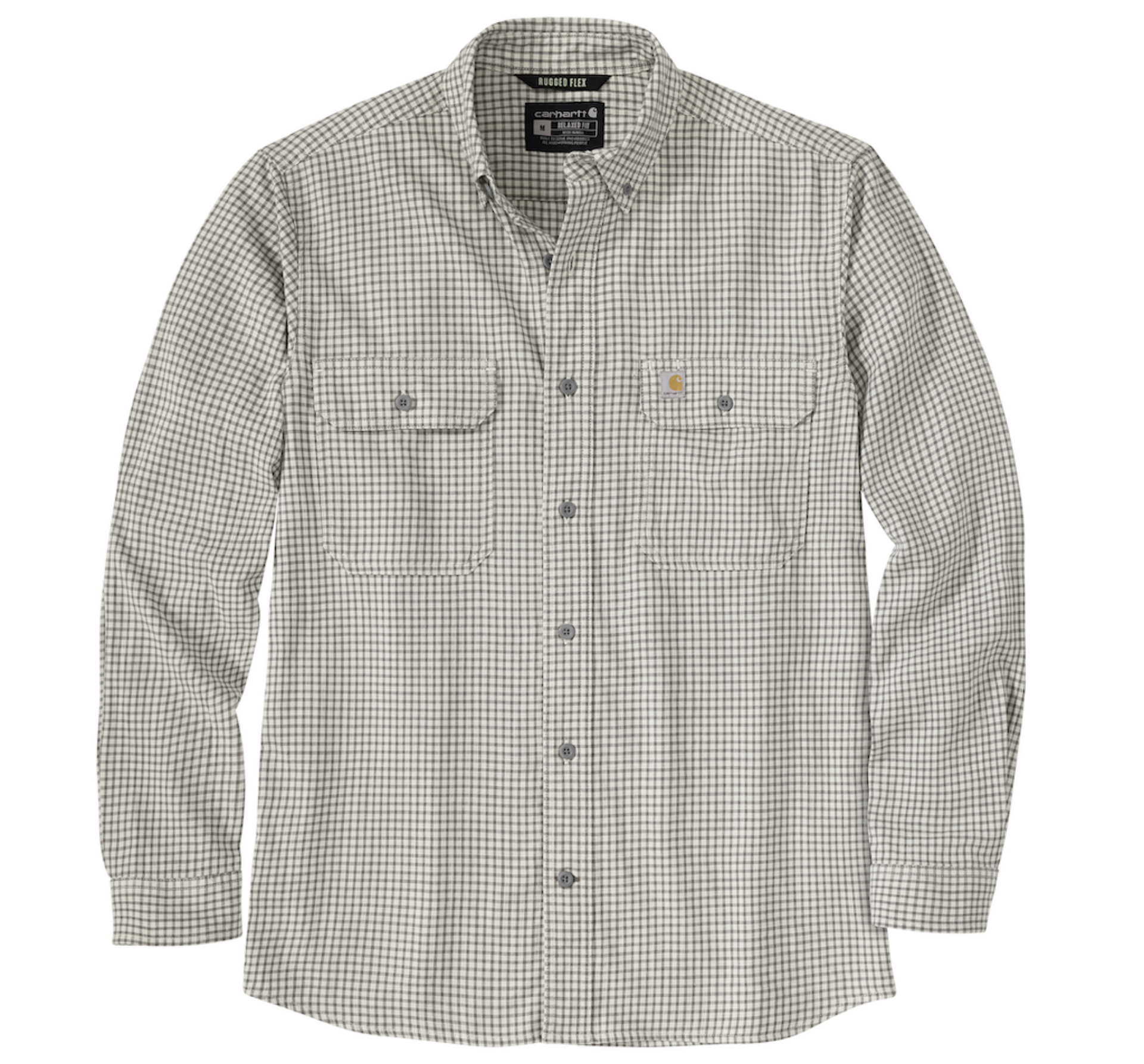 Picture of Carhartt 107109 Mens Bozeman Relaxed LS Plaid Shirt