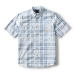 Picture of Carhartt 107273 Mens Fort Loose SS Plaid Shirt