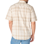 Picture of Carhartt 107273 Mens Fort Loose SS Plaid Shirt