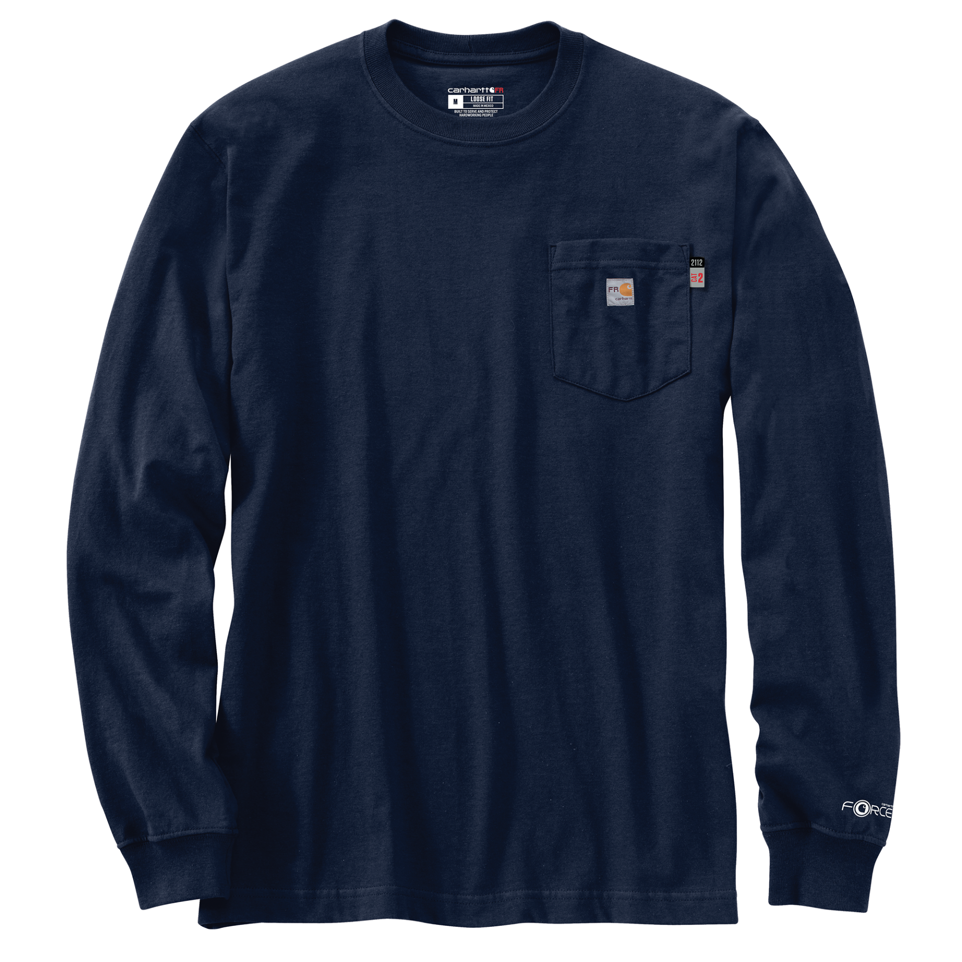 Picture of Carhartt 107363 Mens FR Force Irvine Loose LS Oil Rig T-Shirt
