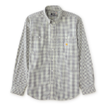 Picture of Carhartt 107361 Mens FR Force Sun Defender™ LS Plaid Shirt