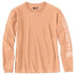 Picture of Carhartt 103401 Womens Dearborn Loose LS Logo T-Shirt