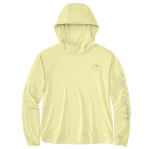 Picture of Carhartt 106236 Womens Force Sun Defender™ Relaxed LS Logo Hoodie