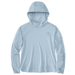 Picture of Carhartt 106236 Womens Force Sun Defender™ Relaxed LS Logo Hoodie