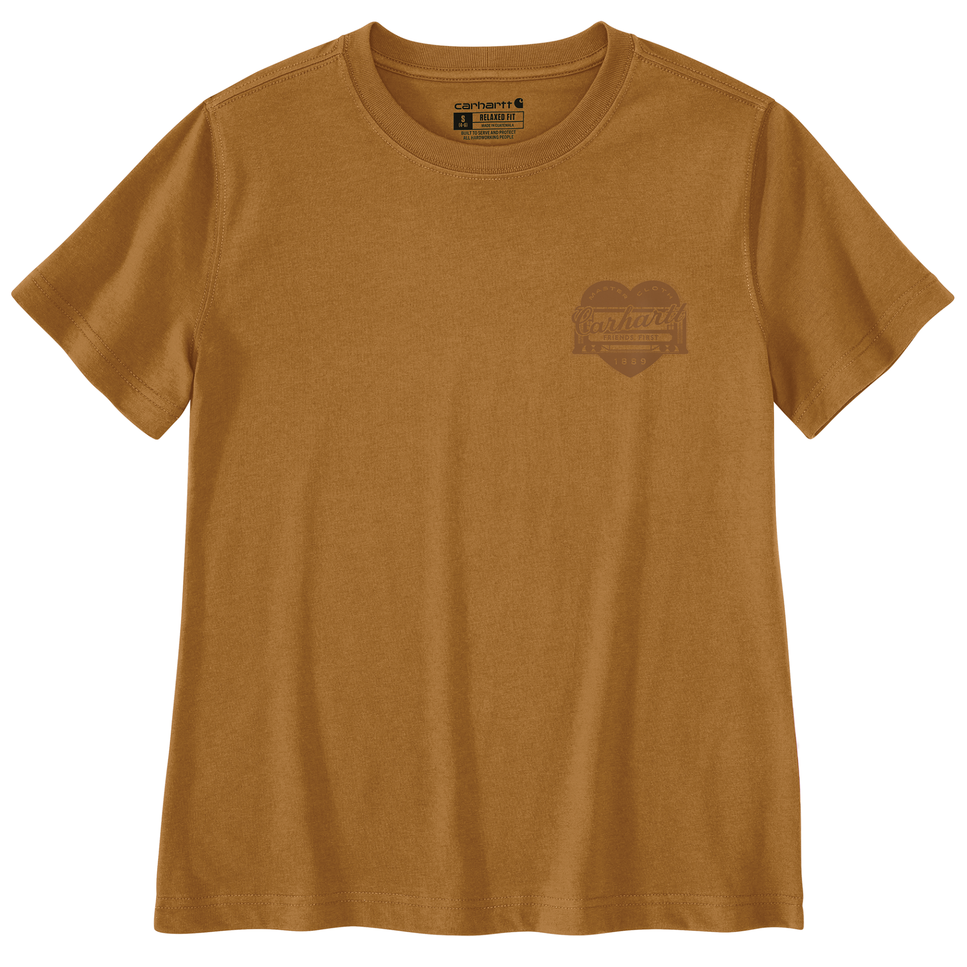 Picture of Carhartt 107534 Womens Irvine Relaxed Heritage Heart T-Shirt