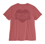 Picture of Carhartt 107534 Womens Irvine Relaxed Heritage Heart T-Shirt