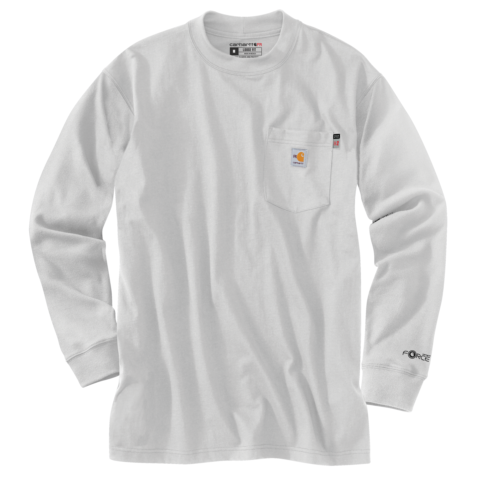 Picture of Carhartt 100235 Mens FR Force Dearborn Loose LS T-Shirt