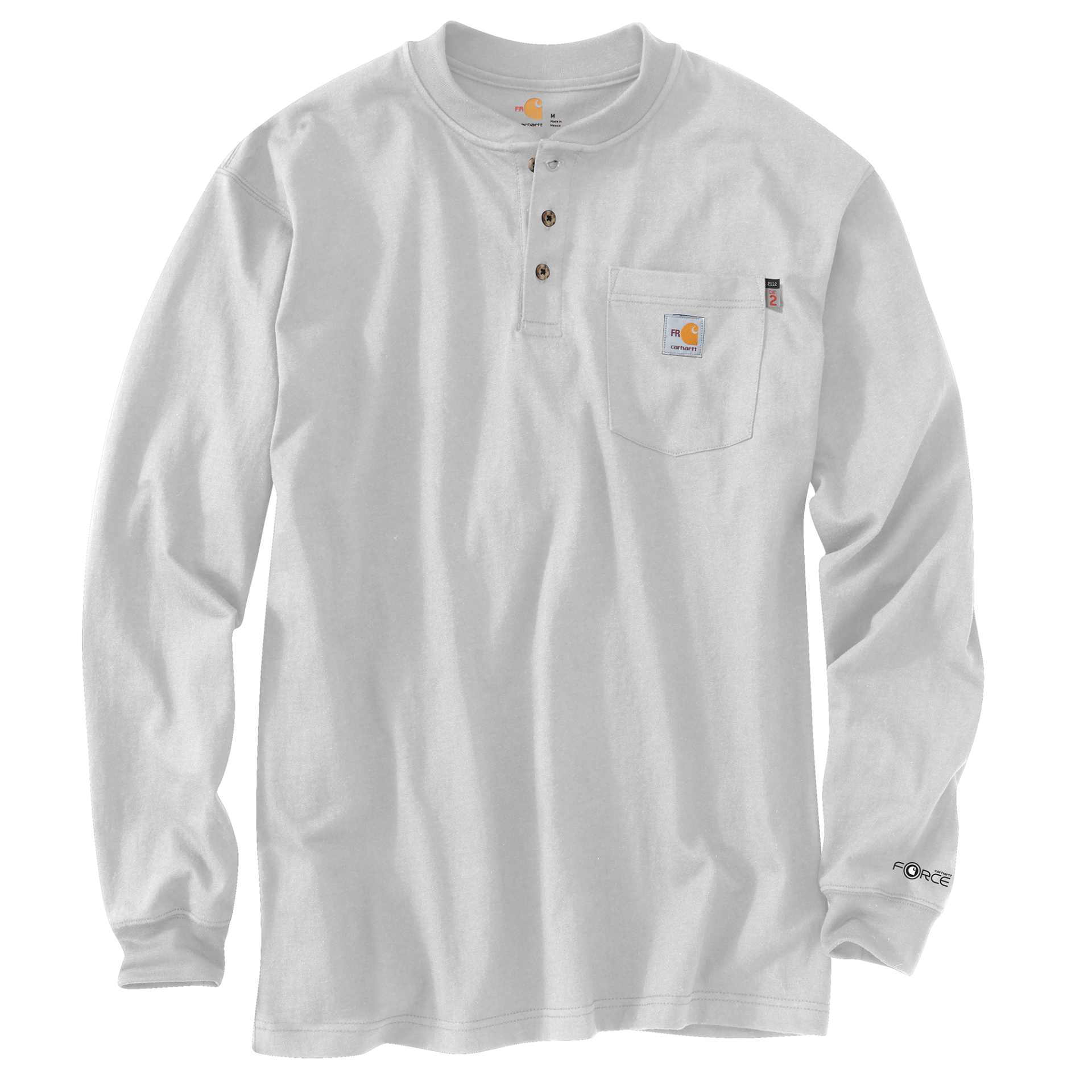 Picture of Carhartt 100237 Mens FR Force Dearborn Loose LS Henley