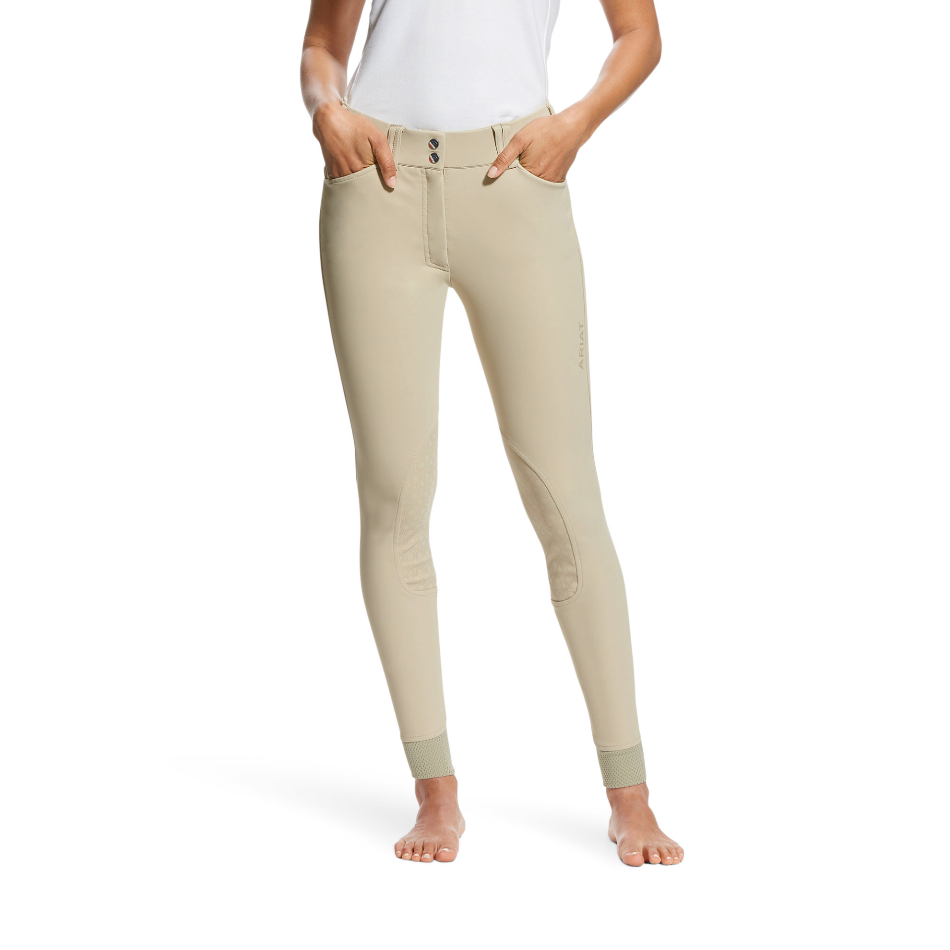 Picture of Ariat 10021780 Tri Factor Grip Knee Patch Breech