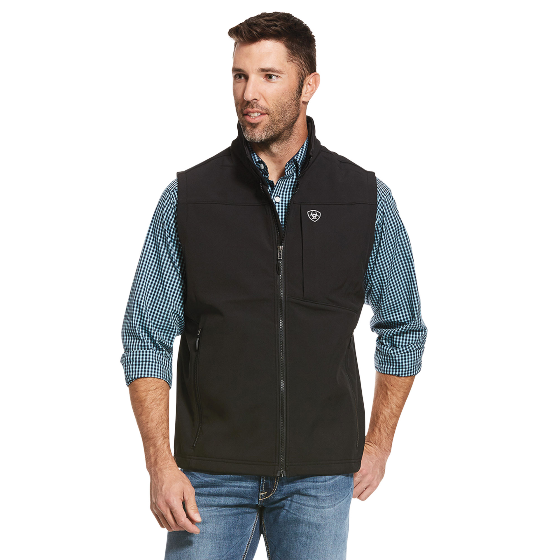 Picture of Ariat 10028321 LOGO 2.0 SOFTSHELL VEST
