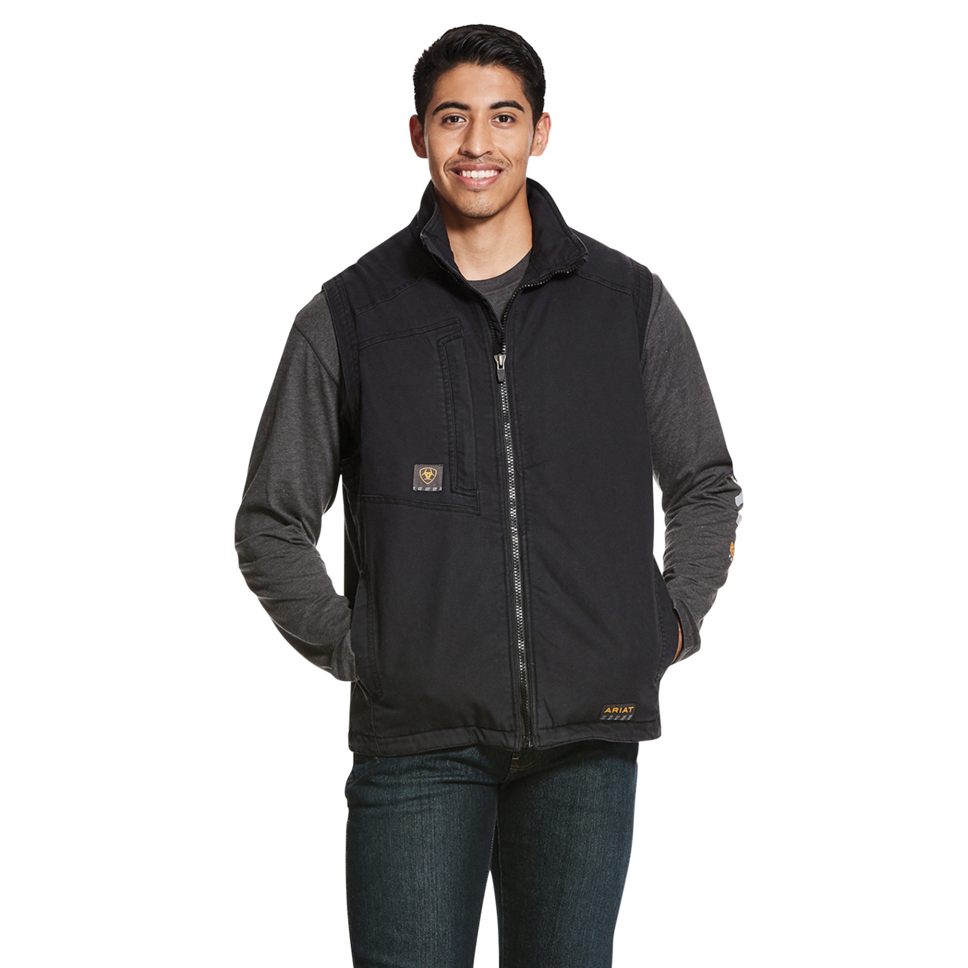 Picture of Ariat 10027867 REBAR WASHED DURACANVAS INS VEST