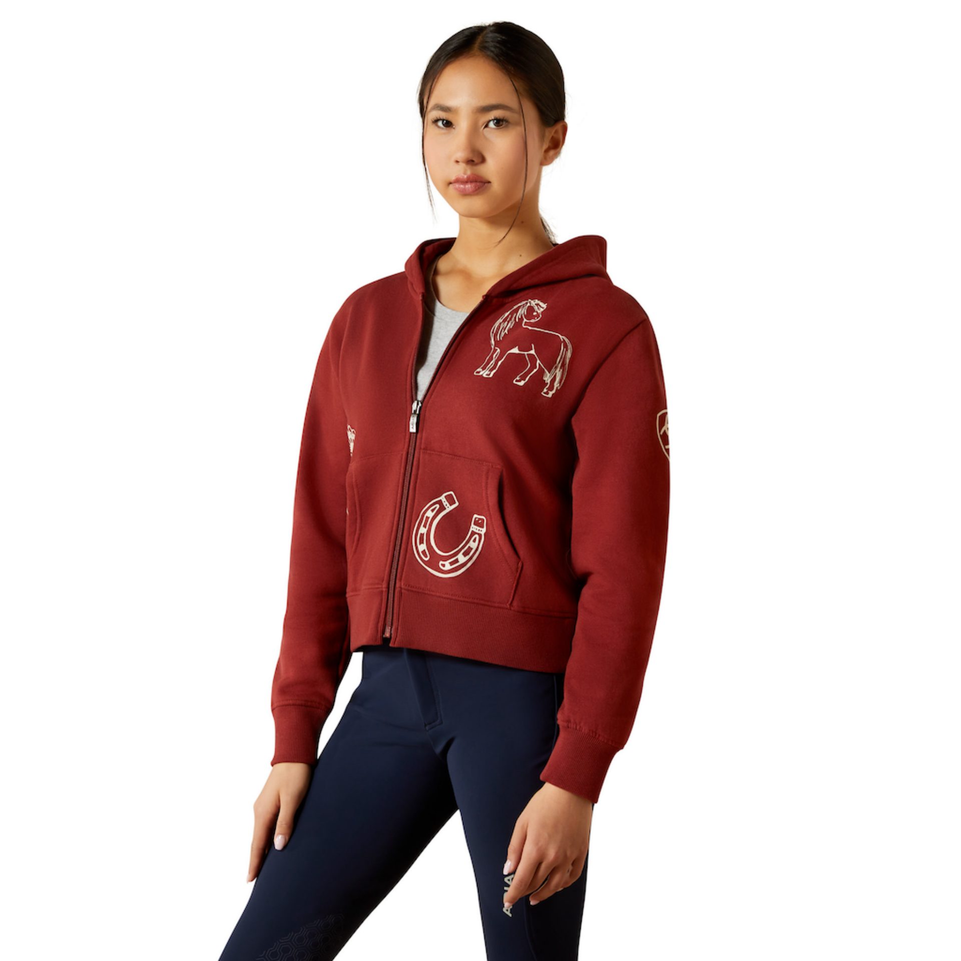 Picture of Ariat 10062477 Spiffy Full Zip Sweatshirt