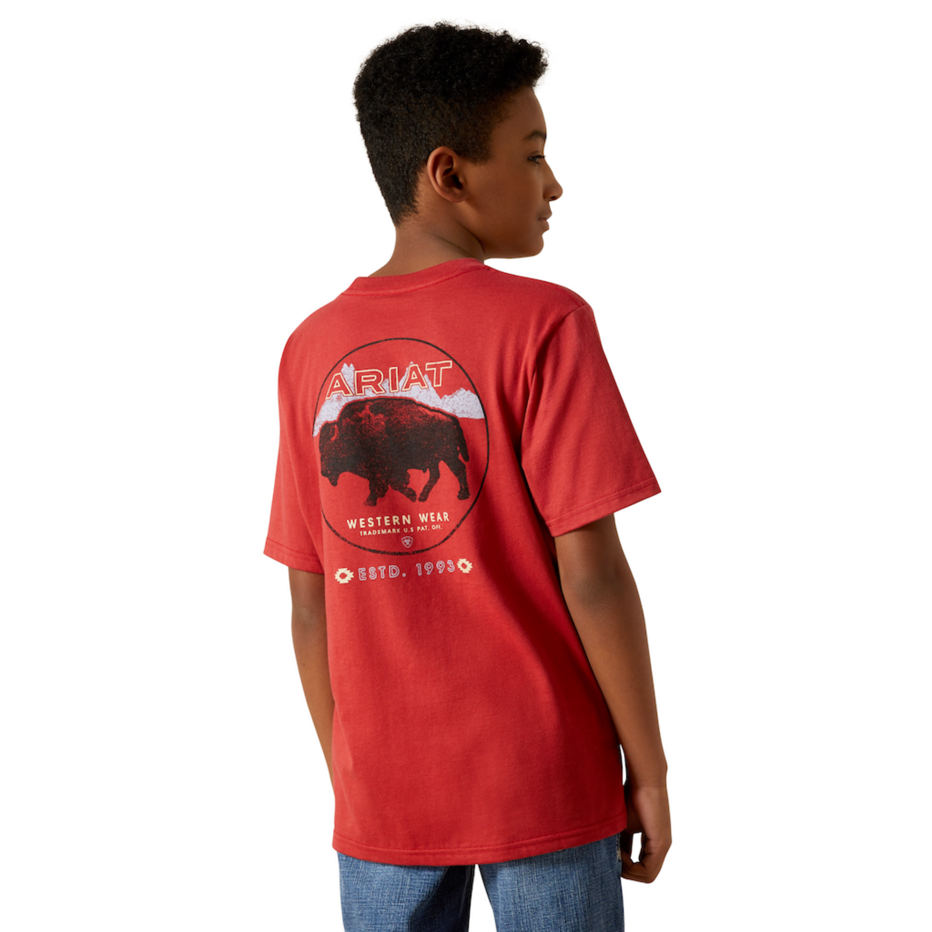 Picture of Ariat 10062407 Ariat Patriot Buffalo Coin T-Shirt