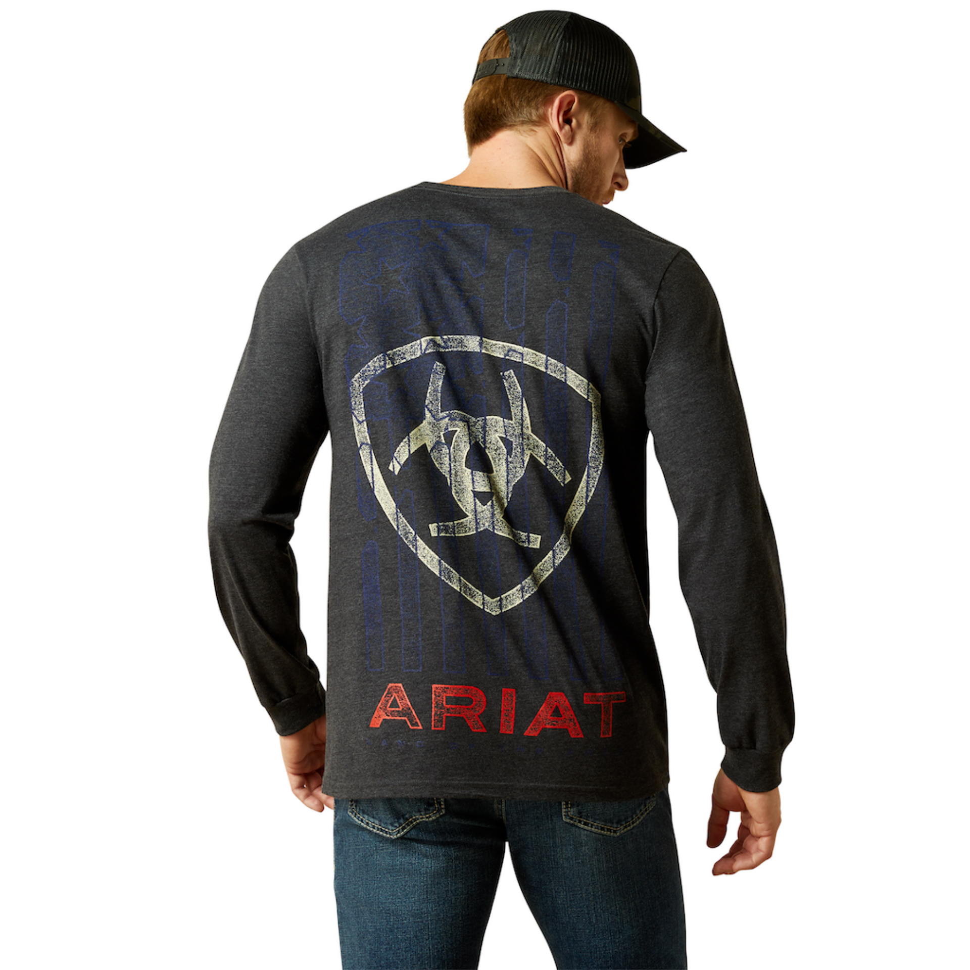 Picture of Ariat 10062428 Ariat Stamped Freedom Classic Fit Long Sleeve T-Shirt