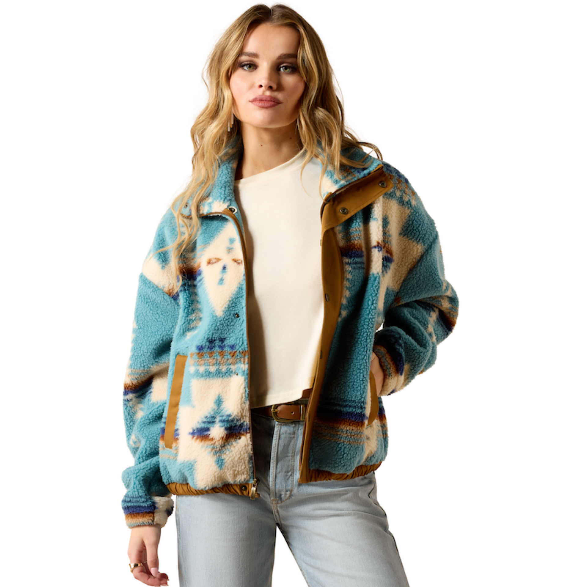 Picture of Ariat 10062814 Sherpa Blocked Jacket