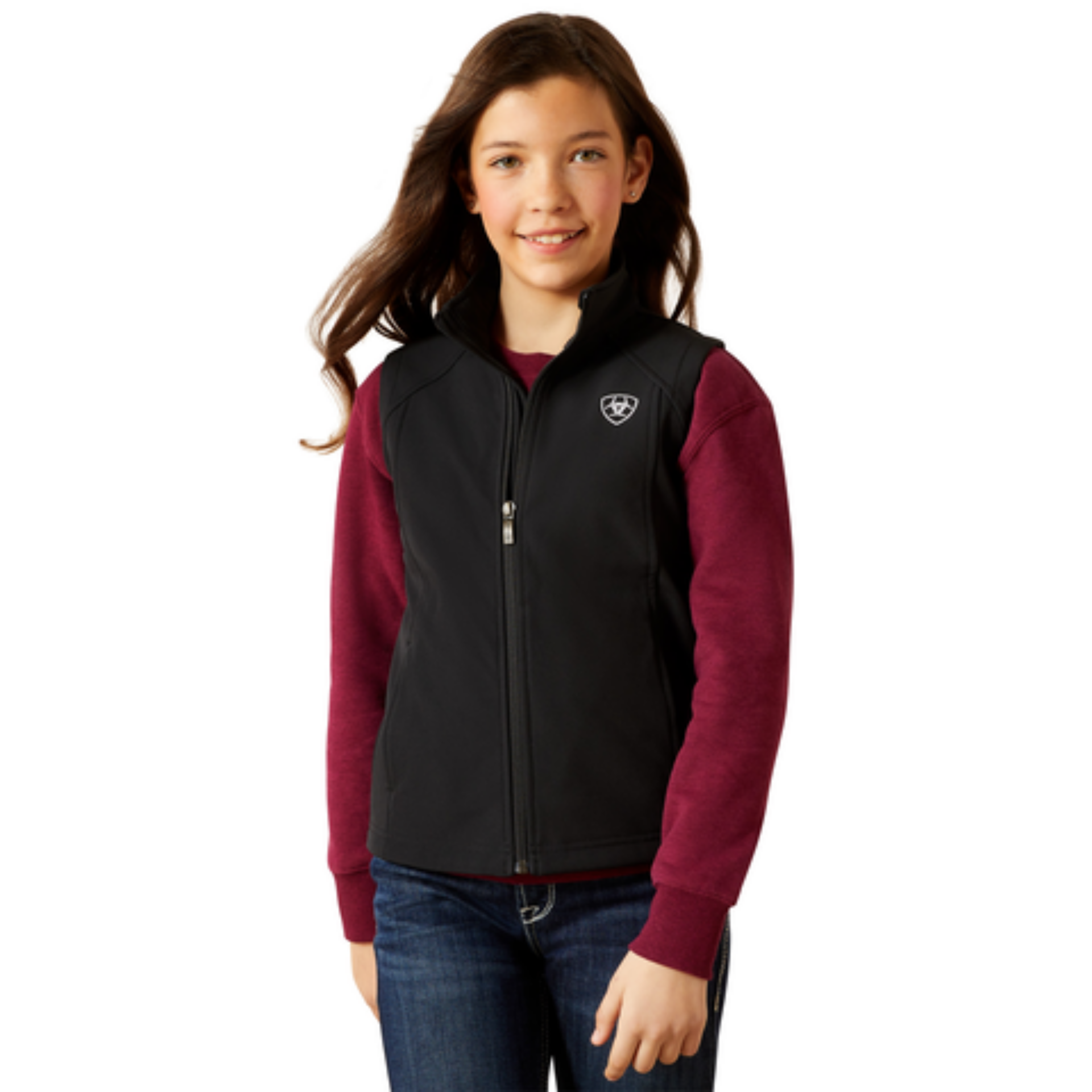 Picture of Ariat 10062866 Ariat Logo Softshell Vest