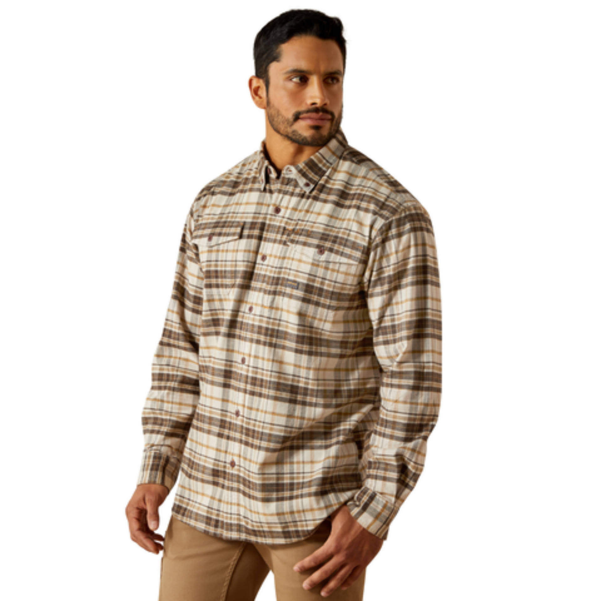 Picture of Ariat 10062523 Rebar Flannel DuraStretch Work Shirt