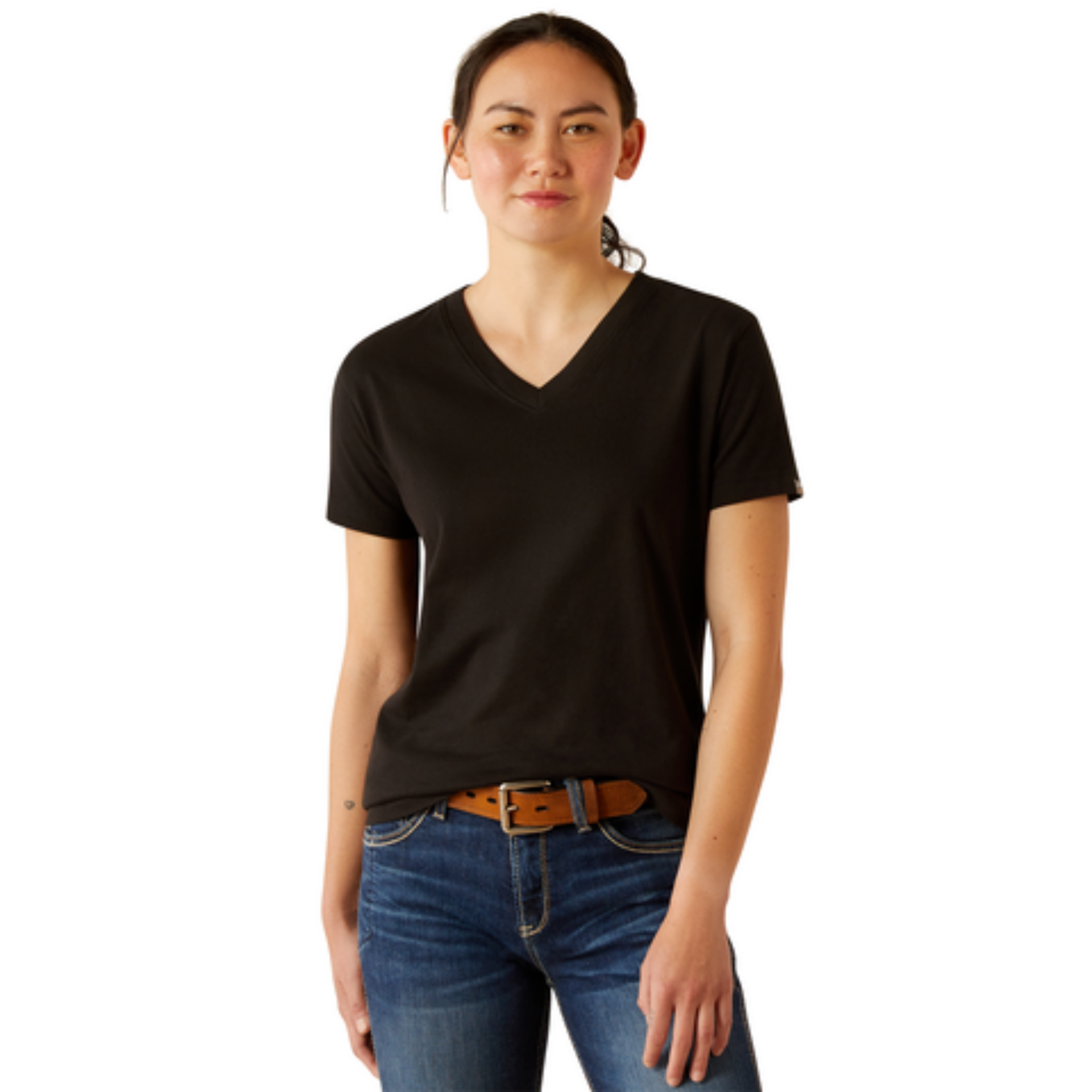 Picture of Ariat 10054441 Rebar Cotton Strong Standard V-Neck T-Shirt