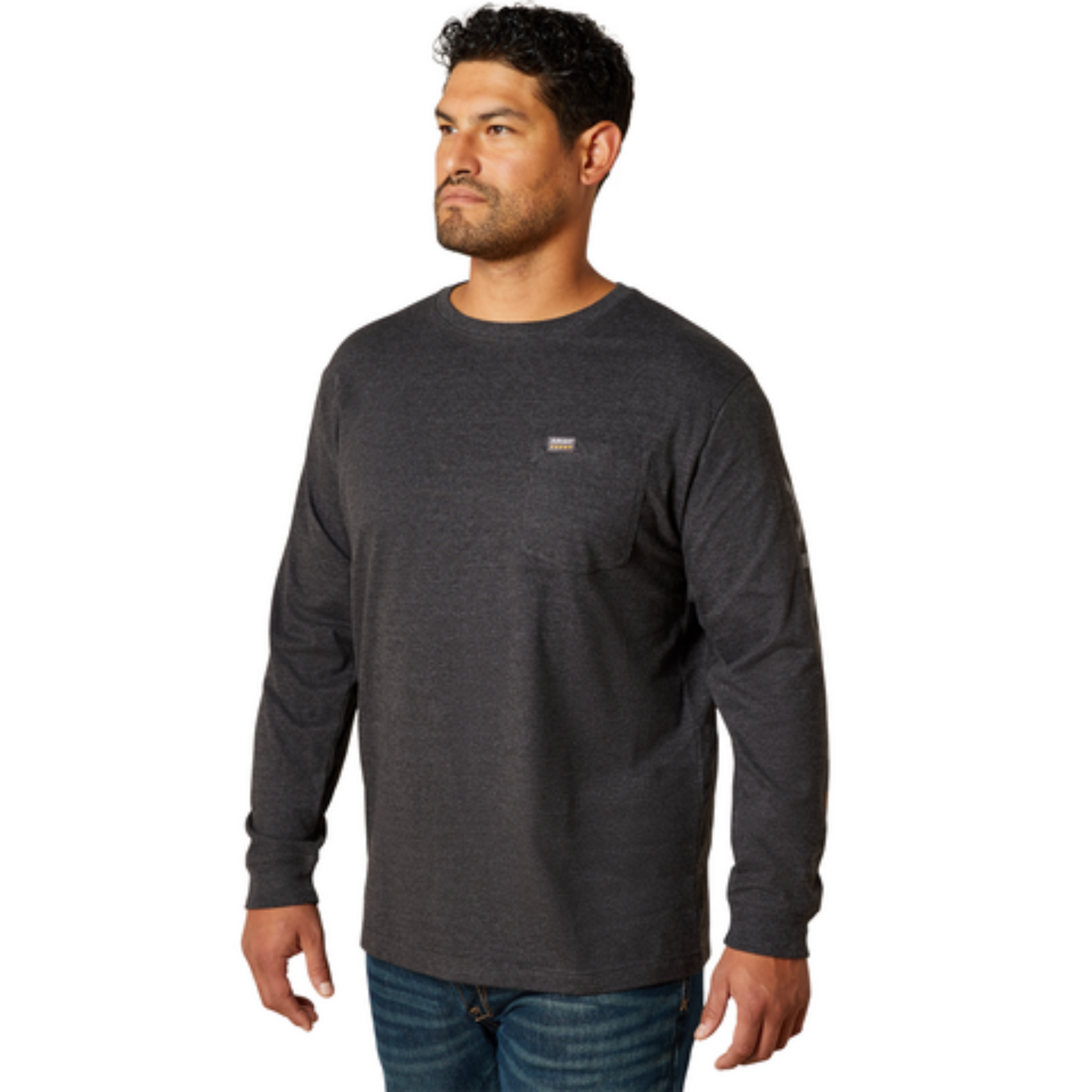 Picture of Ariat 10062753 Rebar Cotton Strong Standard Logo Pocket T-Shirt