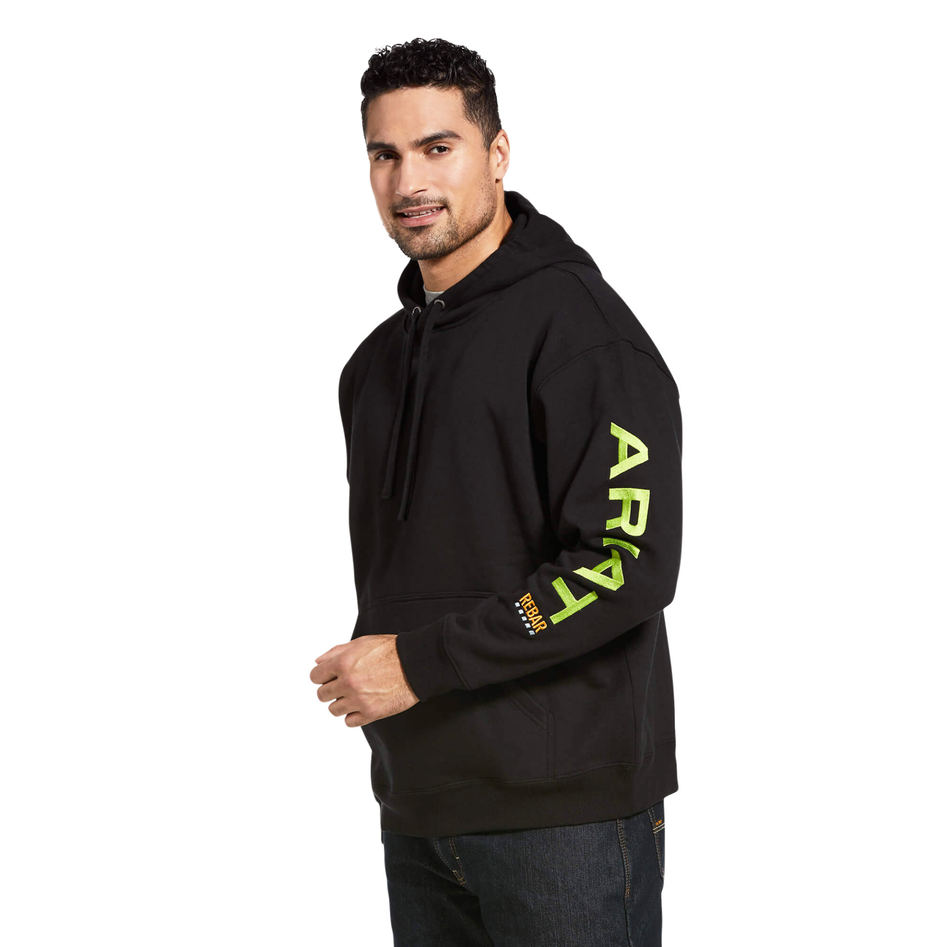 Picture of Ariat 10032993 Rebar Workman Graphic Hoodie