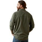 Picture of Ariat 10043566 FR Combat Stretch Patriot 1/4 Zip Work Shirt