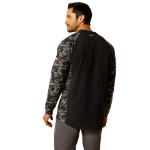 Picture of Ariat 10052090 FR Stretch Camo Baseball T-Shirt