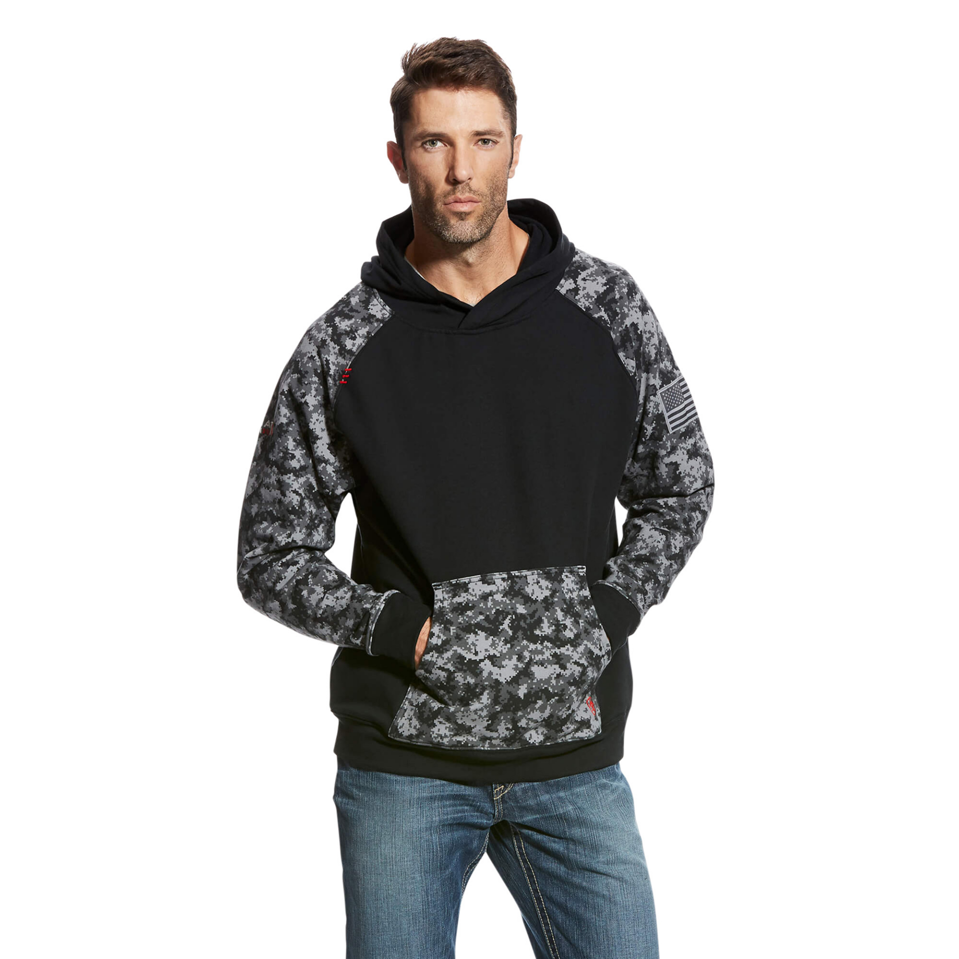 Picture of Ariat 10023989 FR DuraStretch Patriot Hoodie