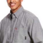Picture of Ariat 10027885 FR Solid Twill DuraStretch Work Shirt