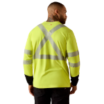 Picture of Ariat 10071736 FR Hi-Vis Colorblock Long Sleeve T-Shirt