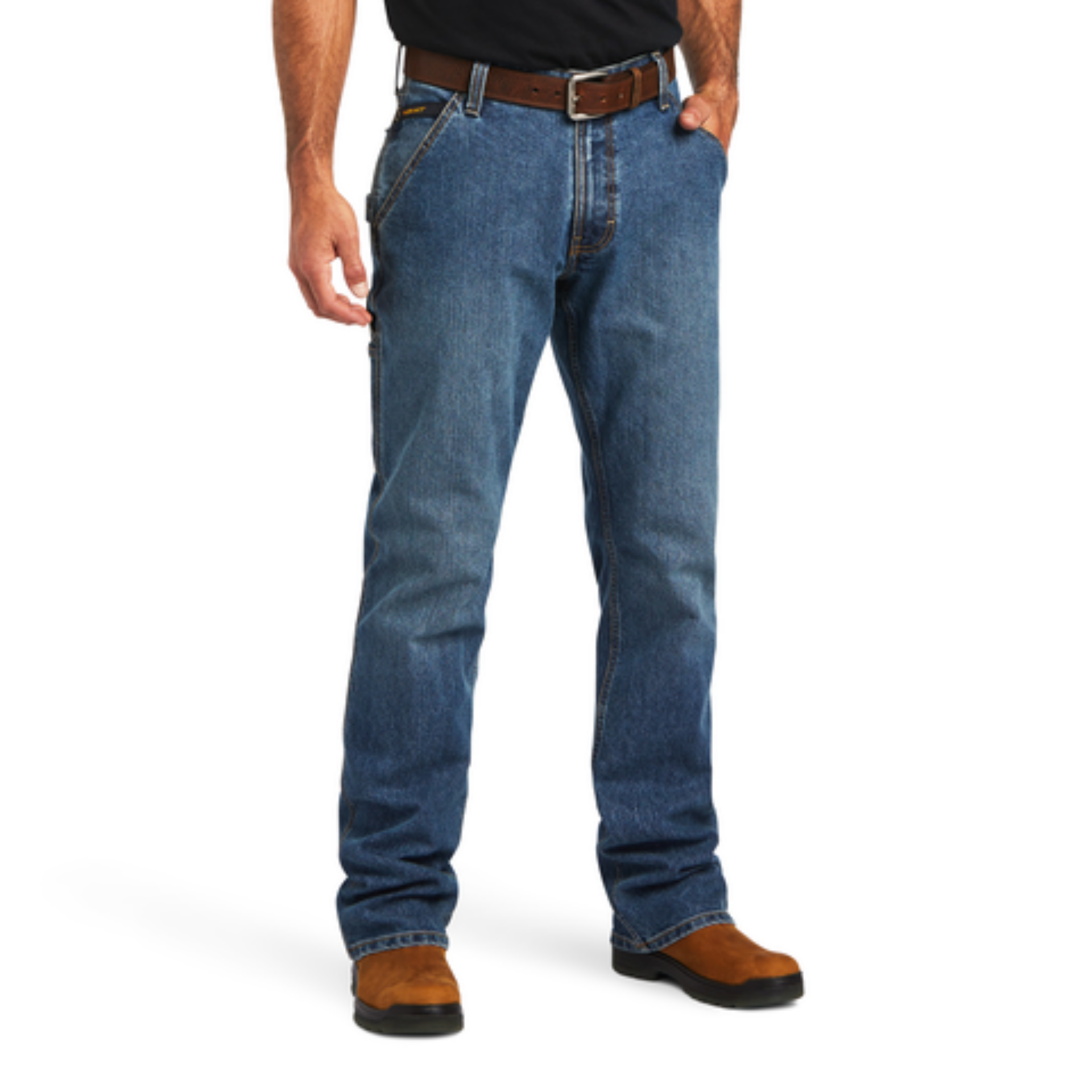 Picture of Ariat 10041086 Rebar M4 Low Rise DuraStretch Workhorse Boot Cut Jean