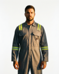 Picture of Forge FR MFRECVRTP-11 MEN'S FR ECONOMY COVERALL WITH TAPING