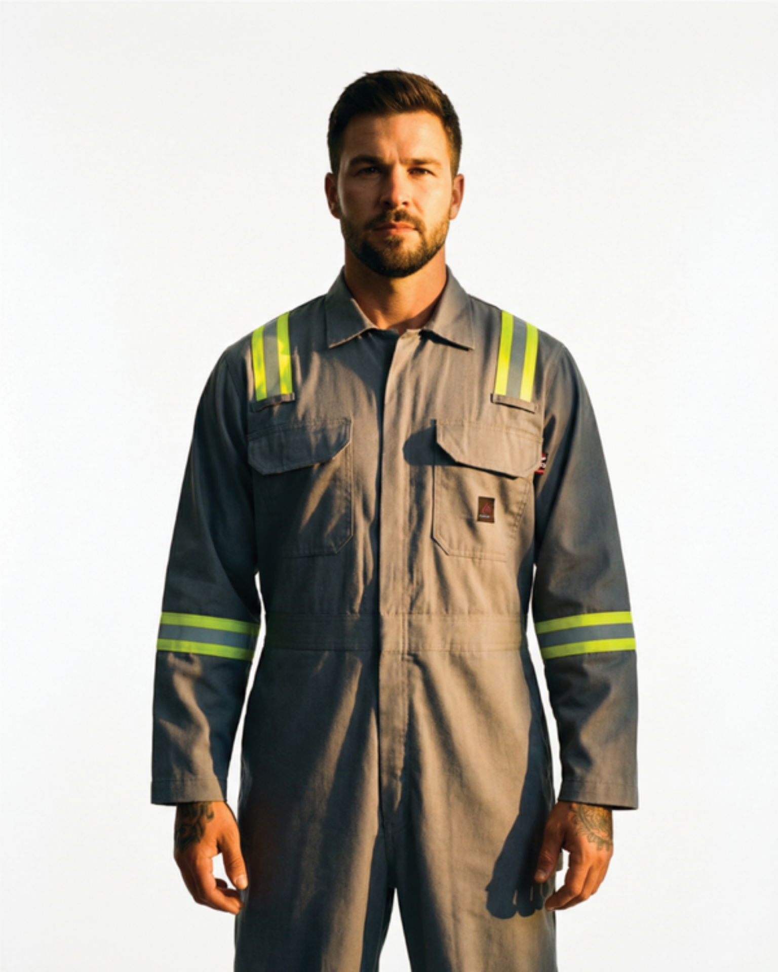 Picture of Forge FR MFRECVRTP-11 MEN'S FR ECONOMY COVERALL WITH TAPING