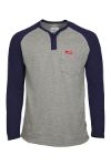 Picture of Lapco FRT-RHP FR Raglan Henley | 6oz. Inherent Knit