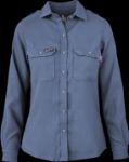 Picture of Lapco L-TCS5 Women's FR Uniform Shirts made with 5oz. TecaSafe One® Inherent