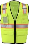Picture of Safety Brite SB-43ZS Multi-Pocket Two-Tone Trim Mesh Vest