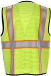 Picture of Safety Brite SB-43ZS Multi-Pocket Two-Tone Trim Mesh Vest