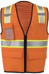 Picture of Safety Brite SB-43ZS Multi-Pocket Two-Tone Trim Mesh Vest