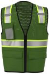 Picture of Safety Brite SB-43ZS Multi-Pocket Two-Tone Trim Mesh Vest