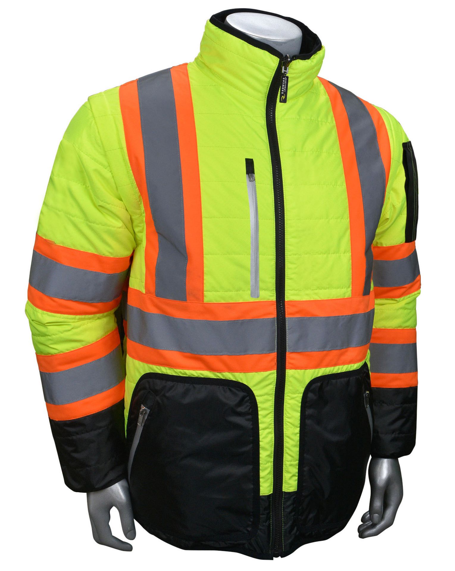 Picture of Radians SJ510X-3 Quilted Reversible Jacket with Zip-Off Sleeves X-Back