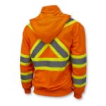 Picture of Radians SW01X-2 High Neck Zip Front X-Back Hooded Sweatshirt