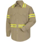 Picture of Bulwark® SLDT Men's Midweight FR Enhanced Visibility Uniform Shirt