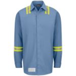 Picture of Bulwark® SMS6 Enhanced Visibility Concealed-Gripper Pocketless Work Shirt