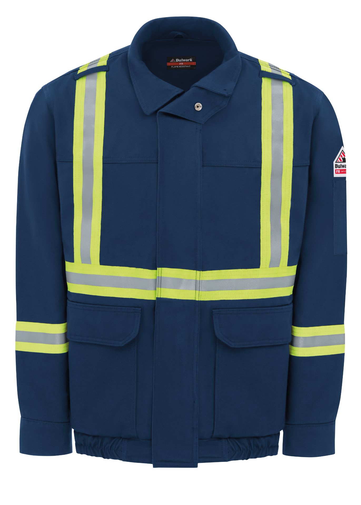 Picture of Bulwark® JLJT Men's Lined Bomber Jacket with Reflective Trim