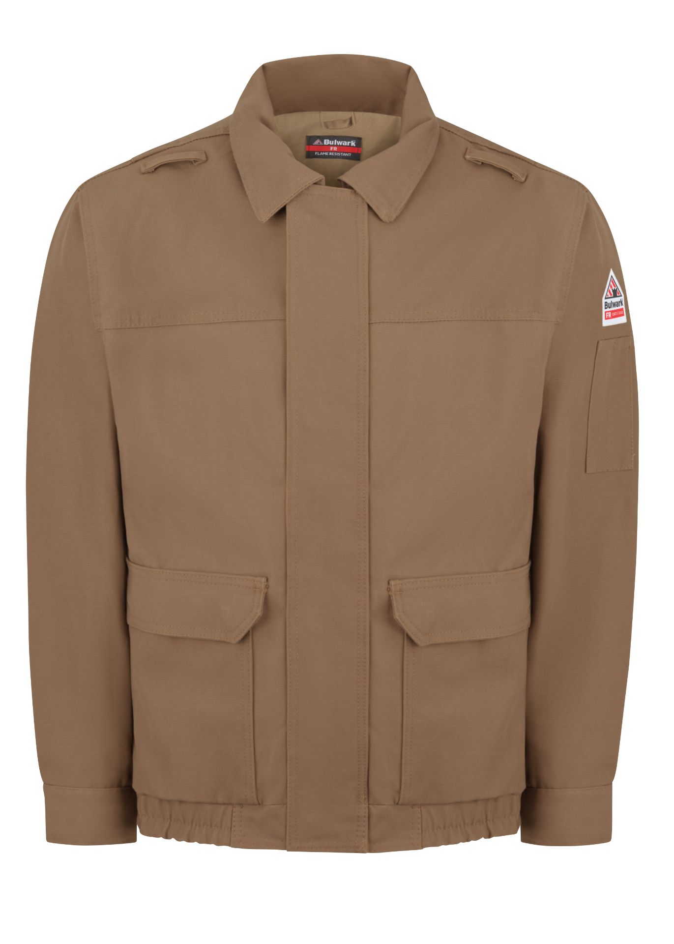 Picture of Bulwark® JLB6 Brown Duck Lined Bomber Jacket