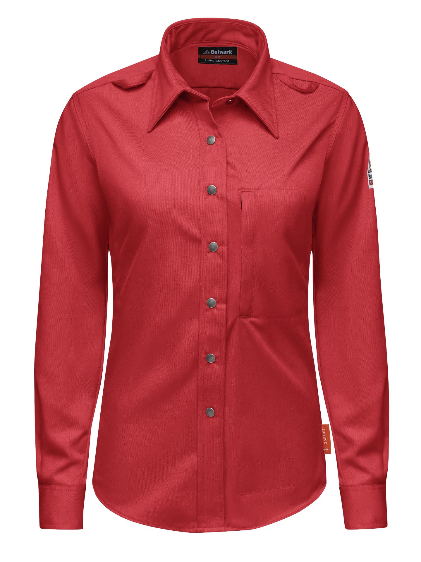 Picture of Bulwark® QS27 iQ Series® Women’s Midweight Comfort Snap-Front Woven Shirt