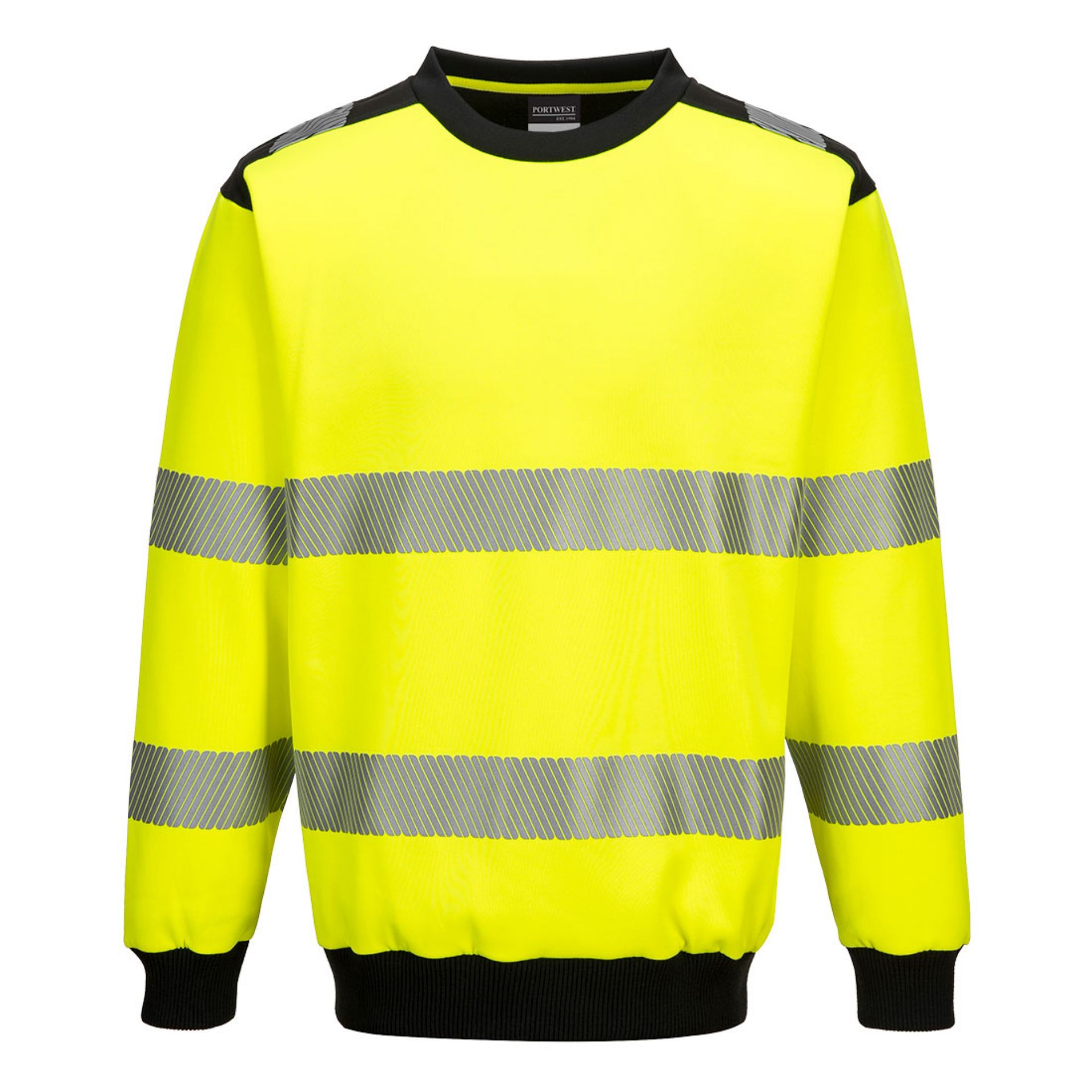 Picture of Portwest PW379 PW3 Hi-Vis Crew Neck Sweatshirt
