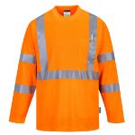 Picture of Portwest S191 Hi-Vis Long Sleeve Pocket T-Shirt